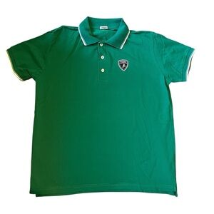 Vintage Automobili Lamborghini Polo Shirt Green XL‎